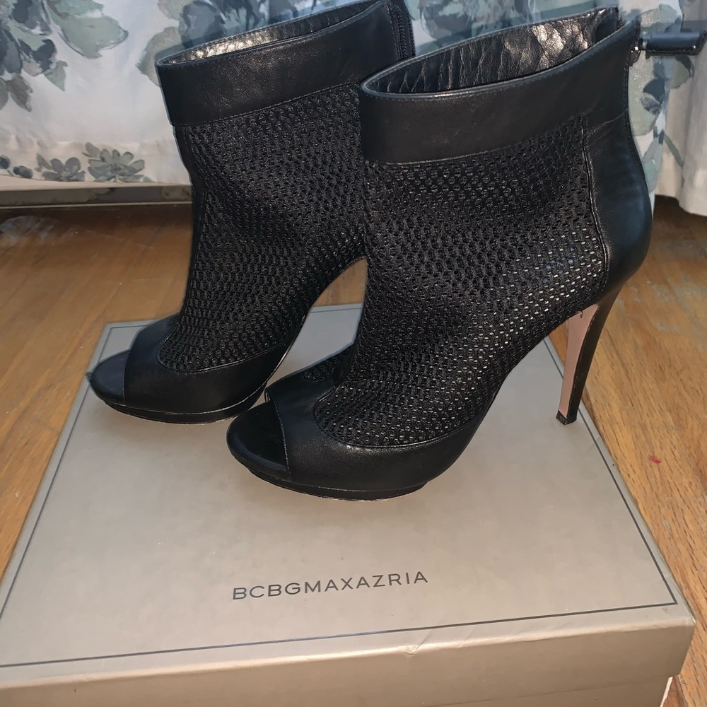 BCBGMAX mesh bootie